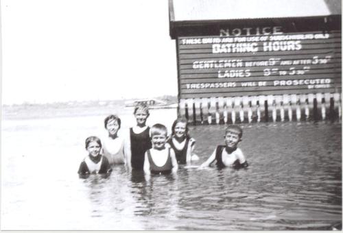 Bathing Swan River 1930