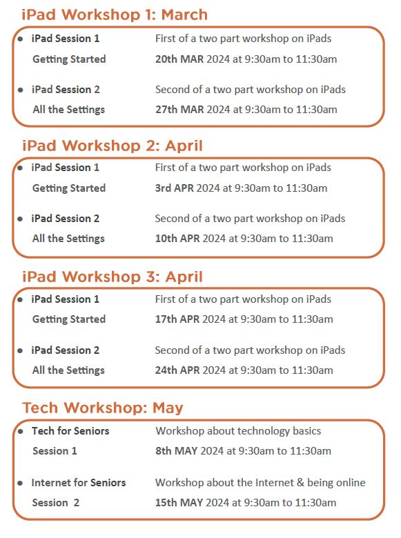 Workshop Schedule
